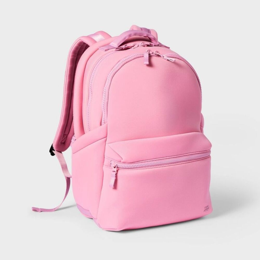 Faux Neoprene 17" Backpack - All In Motion Pink